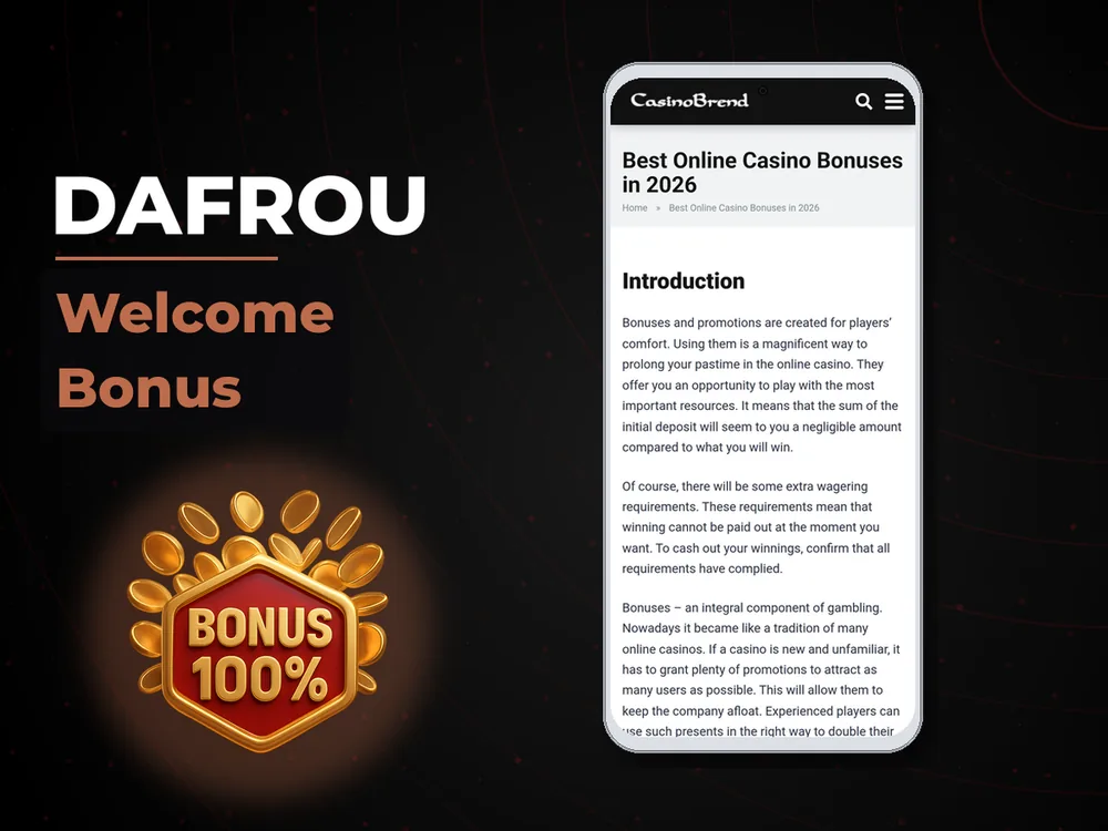 Dafrou - Welcome Bonus